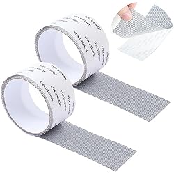 Mosquiteras Adhesivas Amazon Cinta Reparación Mosquitera, Cinta de reparación de ventana de pantalla de fibra de vidrio, Subsidio de reparación de pantallas de ventanas, Para reparar ventanas y puertas (Gris ) (2*(5CM*2M))