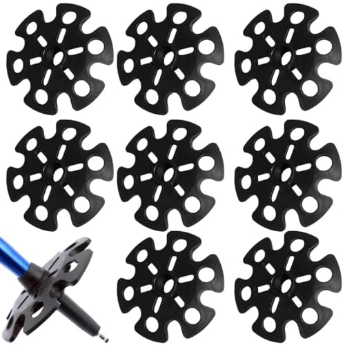 Puntas para bastón y canasta extraíble de barro para esquí y nieve