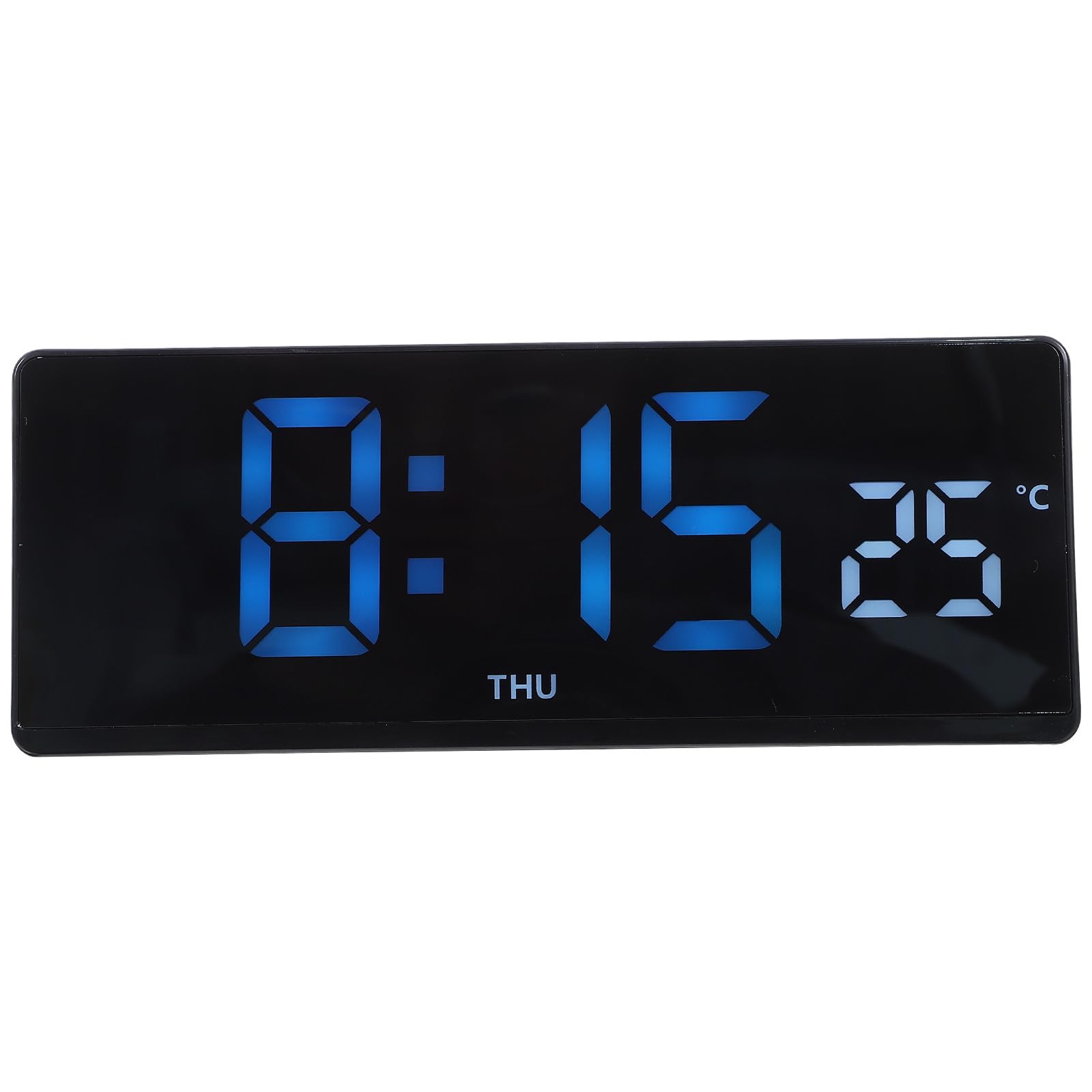 Reloj despertador digital LED azul con brillo ajustable HOMSFOU