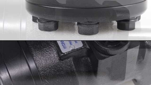 Image of LEAPTREND Hydraulic Motor for Char-Lynn 101-1003-009 for Eaton 101-1003, Straight Shaft Motor, Engine Hydraulic Motor, 4 Bolt Flange, 1 inch Straight with Woodruff Key