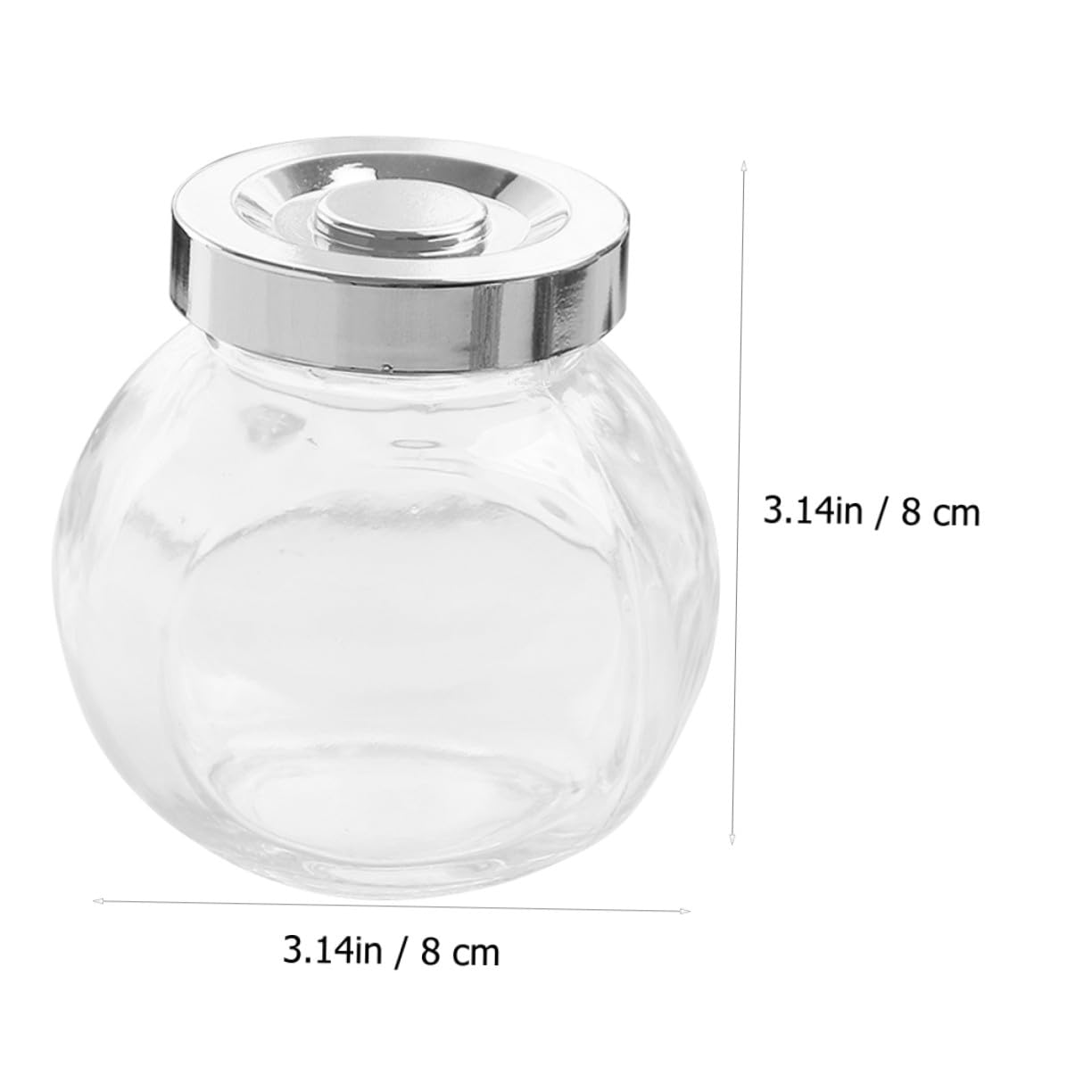 Alipis 8 Stück Vorratsgläser aus Glas mit Luftdichtem Deckel 180 Ml Transparente Küchenaufbewahrung für Trockenfrüchte Müsli und Kaffee