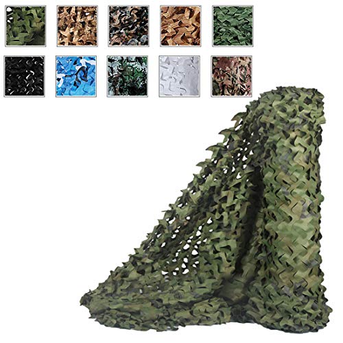 Army Military Camouflage Netting Roll Camo Net,150D Oxford Fabric Reinforced Sunblock Mesh Cover,Waterproof Shelter,for Decoration,Shooting,Camping,Hunting,Jungle Bird Watching(2x3m/6.6x10ft)