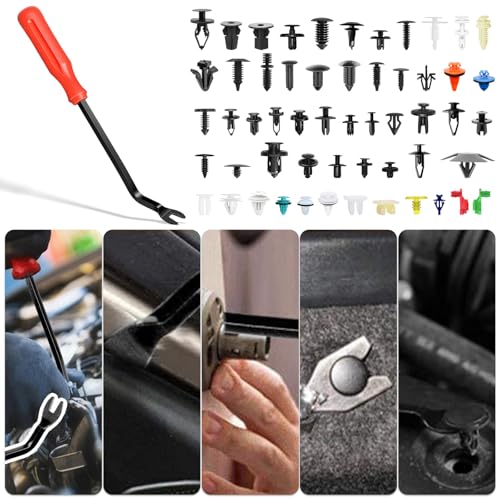 Image of Car Retainer Clips 1501 PCS, 55 Sizes Car Panel Trim Clips Kits, Auto Push Fasteners for Ford GM Toyota Honda Chrysler BMW Benz Nissan Subaru Mazda Chevy GMC