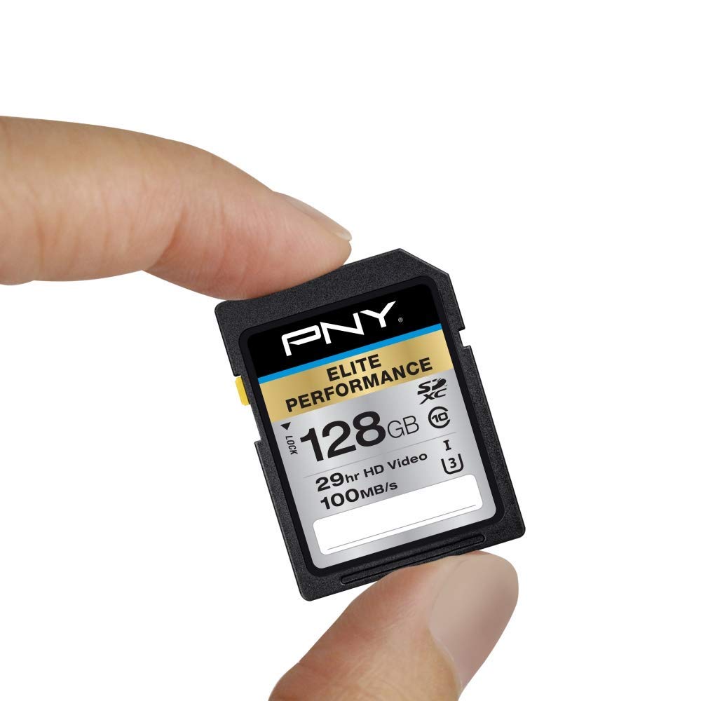 PNY 128GB Elite Performance SDXC 128GB SDXC UHS Clase 10 Memoria Flash - Tarjeta de Memoria (128 GB, SDXC, Clase 10, UHS, 95 MB/s) Negro