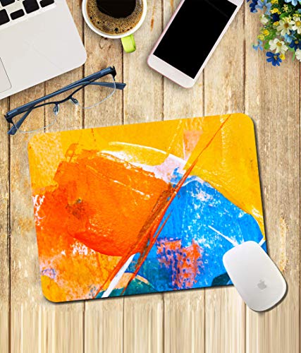 Image of WHATS YOUR KICK Abstract Pattern | Floral | Pattern | Rangoli | Printed Mouse Pad /Designer Waterproof Coating Gaming Mouse Pad for Computer /Laptop (Multi26)