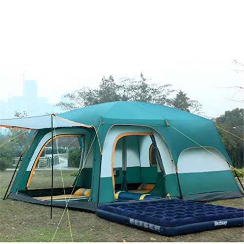 Carpa grande de camping doble capa impermeable miniatura 3