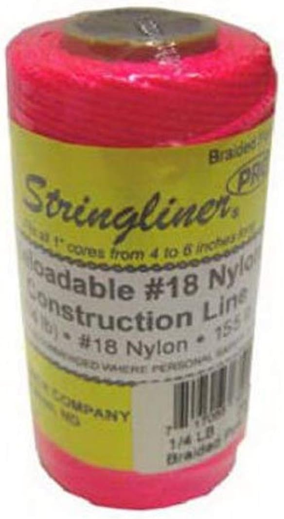 STRINGLINER Company 35162 Braided Construction Line, Fluorescent Pink
