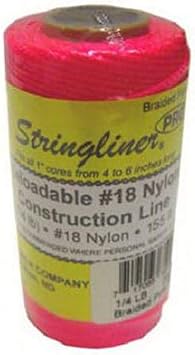 US Tape 35162#18 Construction Replacement Roll Braided FL. Pink 250
