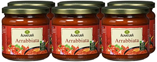 Alnatura Bio Tomatensauce Arrabiata, 6er Pack (6 x 350 ml)