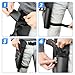 Easecos Blaster Holster PU Leather Blaster Belt Holder with Elastic Leg Strap, Cosplay Costume Prop Accessories (Black)