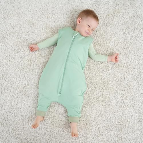 Image of 1.0 TOG Toddler Sleep Sack with Legs for Early Walkers, Wearable Blanket for Tall Walking Toddlers 18-36 Months
