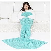 Amazon｜マーメイドブランケット 針編着る毛布 可愛いブランケット