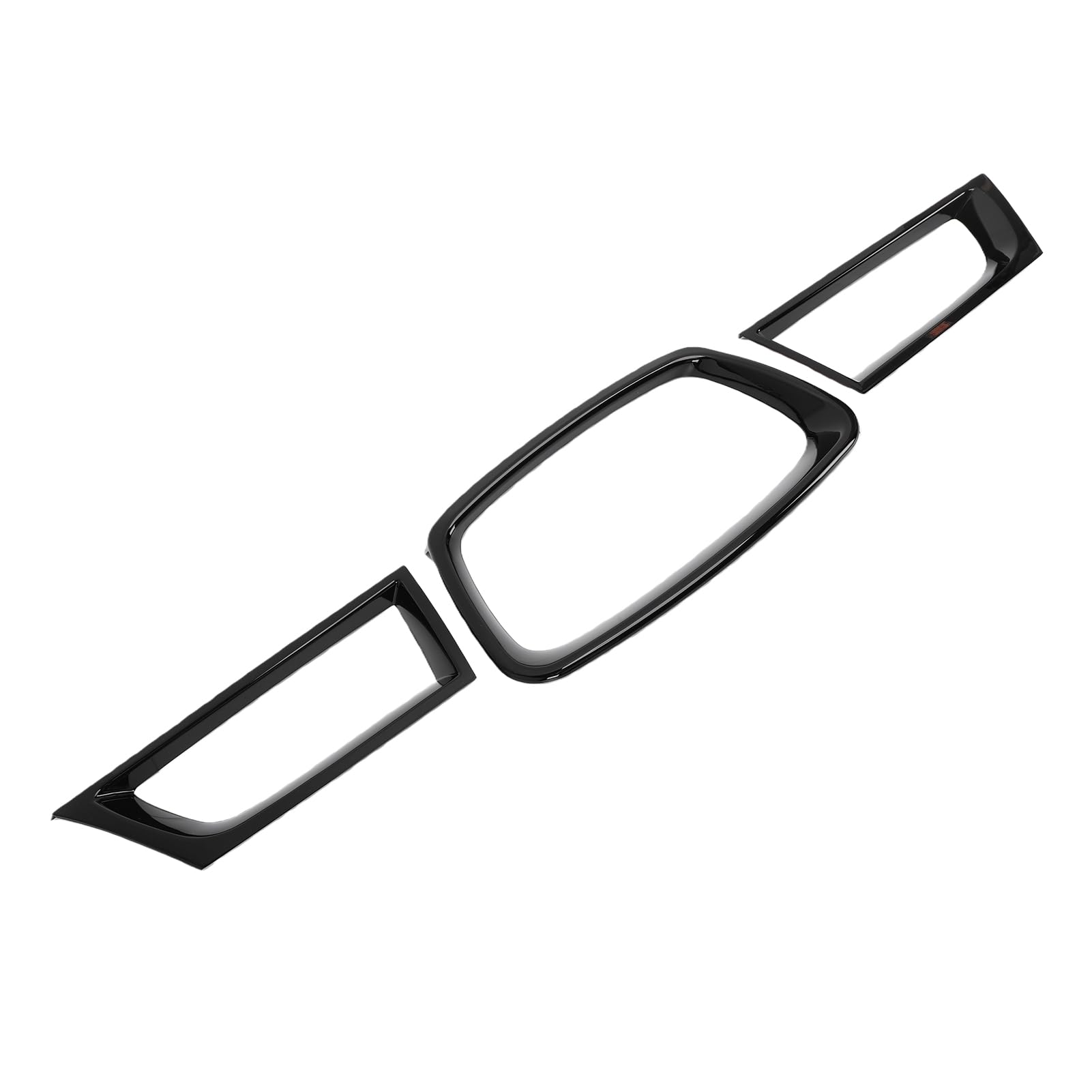 Fockety Przedni Zderzak Listwa Ozdobna, 3 szt. Gloss Black, do 9th 2