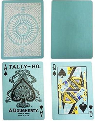 Blue Tally Ho Reverse Circle Back Limited Edition Playing Cards