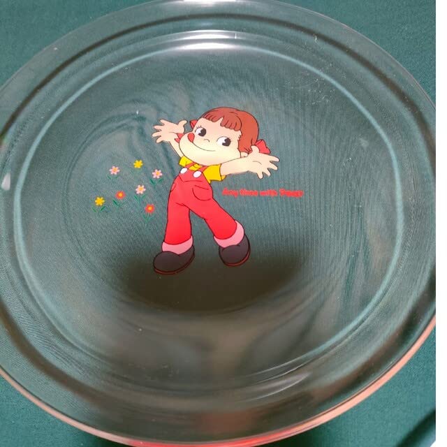 Amazon.co.jp: 不二家 ペコちゃん ガラス食器セット 絵変り ガラス皿