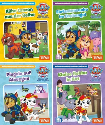 Nelson Mini-Bücher: 4er PAW Patrol 29-32: Meine ersten Fellfreunde-Geschichten | Spannende Mitmachgeschichten mit den heldenhaften Hunden ab 3 Jahren