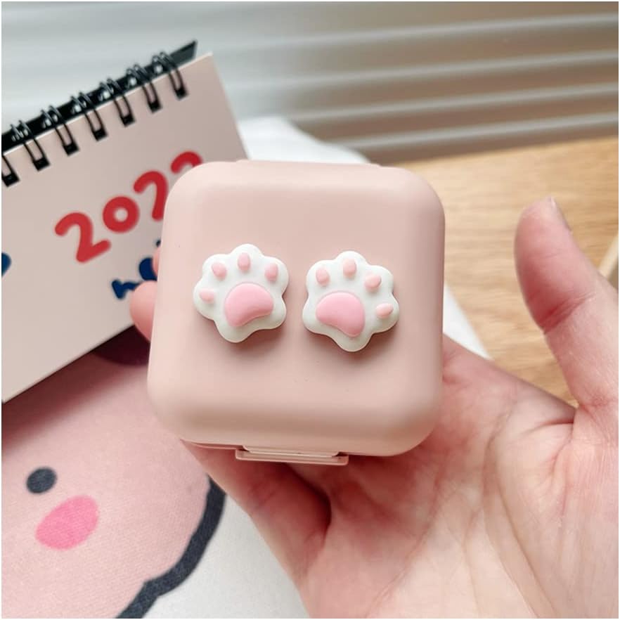 AZLNRMU Cute Pill Case, Portable Pill Organizer Case for