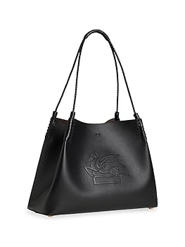 Amazon.com: Etro, Medium Libra Leather Shopping Bag, Black