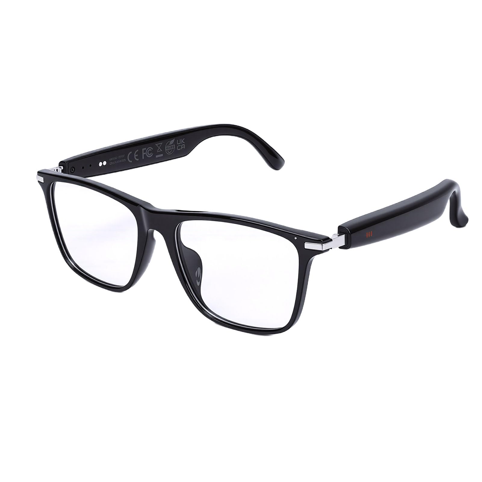 Jectse Lunettes Intelligentes, Lunettes Audio Bluetooth avec Son à Oreille Libre, étanches IP68, pour Les Appels Vocaux, L'écoute de Musique, Les études, Le Sport et Les Activités de