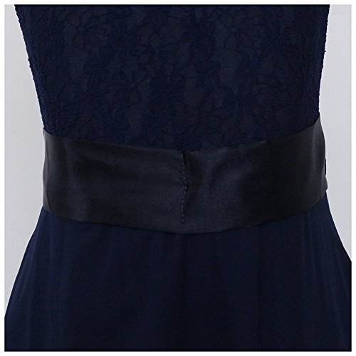 Free Fisher - Vestito Pizzo e Chiffon Abito da