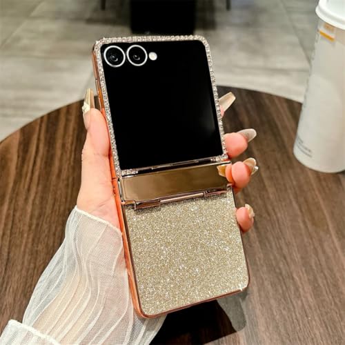 Coque Samsung Galaxy Z Flip 5 antichoc à charnière articulée protectrice et strass brillants
