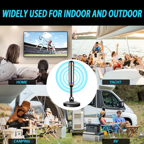 Antenne numérique pour Smart TV avec réception longue portée 360° - 6