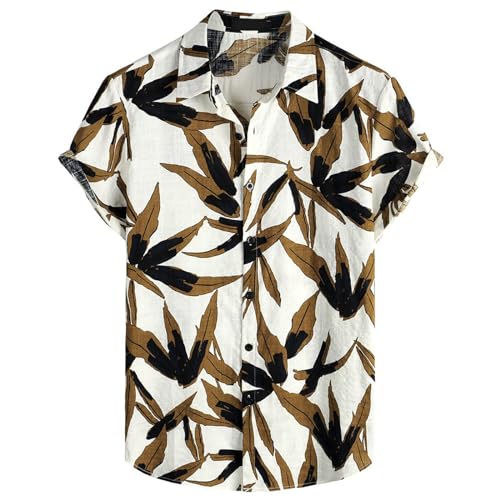 Chemise hawaïenne homme motif traditionnel africain vintage et décontracté