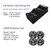CT ENERGY USB Coin Button Cell Battery Charger LIR 2032(LR2032)/2025/2450/2016/1620/1632/1220 USB Charger for Rechargeable Batteries 4PCS LIR2032 Included Replacing CR2032
