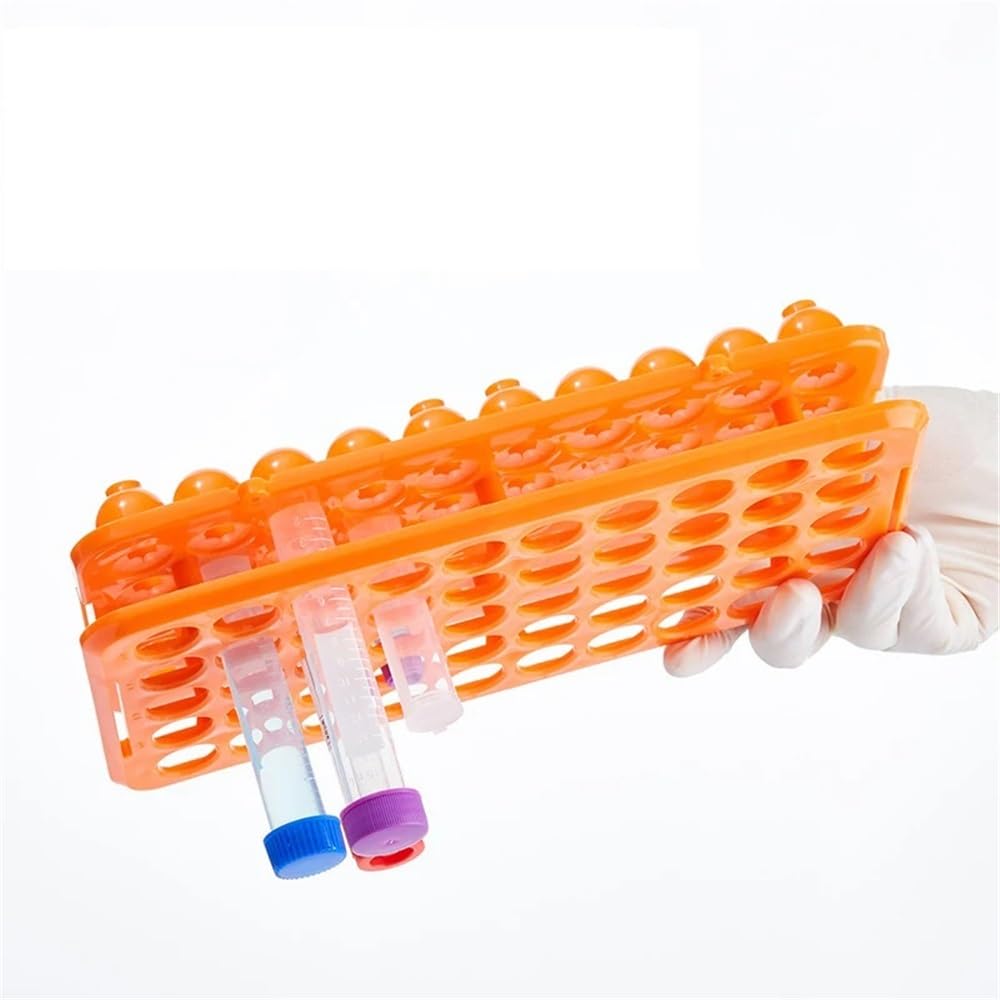 Urządzenia i wyposażenie laboratoryjne, uchwyt na rurkę z tworzywa sztucznego do tubek laboratoryjnych 5 ml/10 ml/15 ml, stelaż do wirówek (losowy kolor, 3 szt.)