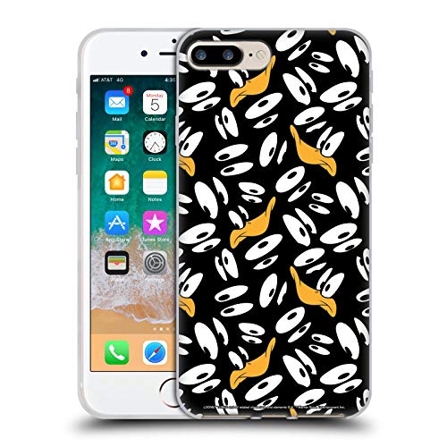 Head Case Designs Officially Licensed Looney Tunes Daffy Duck Patterns Soft Gel Case Compatible with Apple iPhone 7 Plus/iPhone 8 Plus