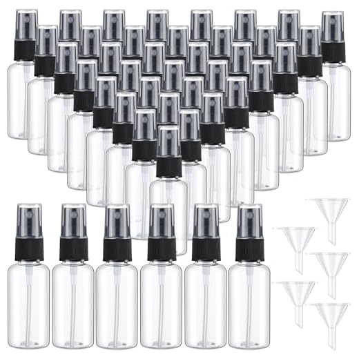 Do hand luggage liquids need to be in clear bottles 200 Mini Spray Bottles with Funnels