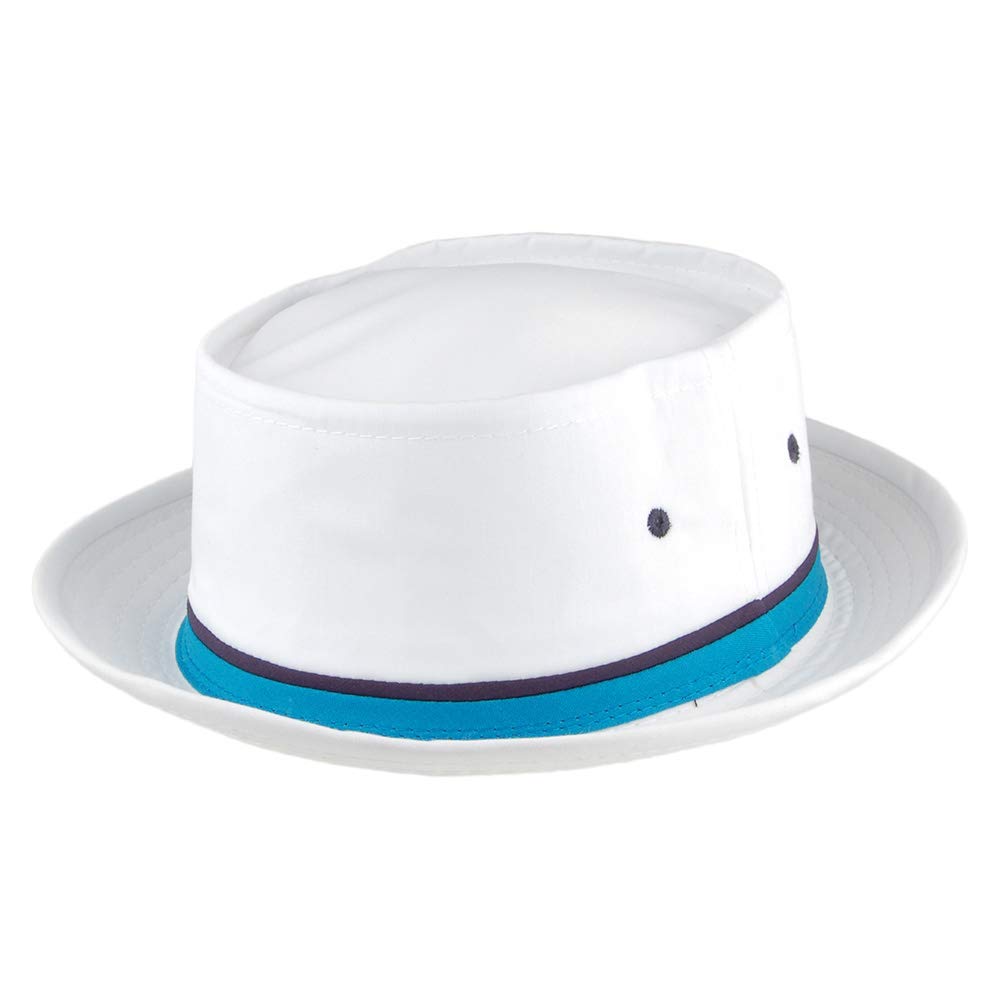 Dorfman Pacific Men's White Hats Packable Bucket Hat - Large