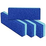 Love Natural Pumice Stone for Feet - Ultimate 2-in-1 Scrubber and Professional Exfoliating Rock for Feet Hands Body Care - Foot Stone for Dead Skin & Callus Removal (Blue)