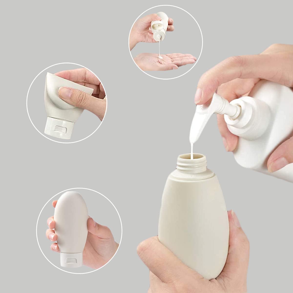 Amazon.co.jp｜サムコス トラベルボトルトラベルセット シリコン製 