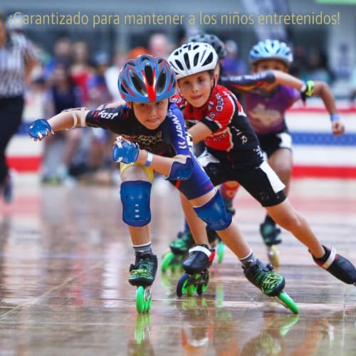 Casco de monopatín infantil con coderas y muñequeras para patines en línea 6
