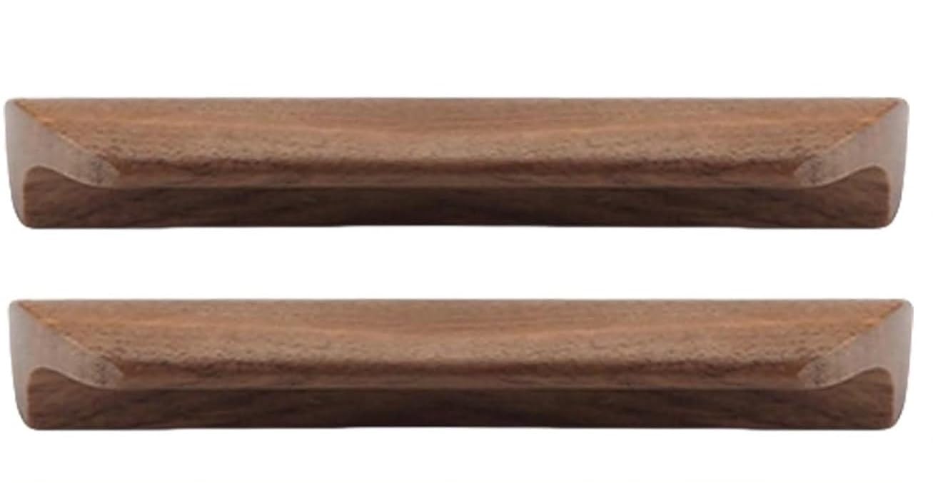 Erere Walnut Wooden Drawer Pulls, Cabinet Handles For Dressers, Wardrobes, Home