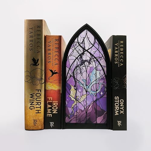 TwoDays Dragon Wing Inspired Book Nook &ndash; Romantasy Dragon Merch Bookshelf Decor for Book Lovers...