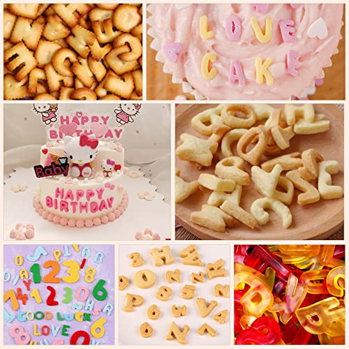 Yosemy Lettere Pasta di Zucchero,36pezzi Stampini