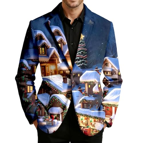 Blazer de Noël homme veste velours côtelé hiver doublée costume festif