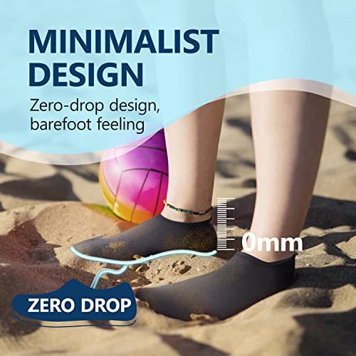 Jackshibo Water Shoes For Women Men Swim Beach Shoes Barefoot Quick-Dry Aqua Water Socks For Pool Yoga Surf #TOP5