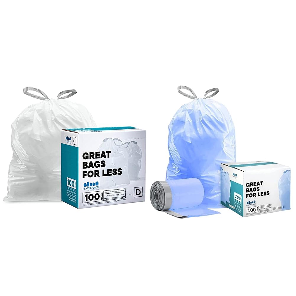 Plasticplace Custom Fit Trash Bags │ simplehuman (x) Code D