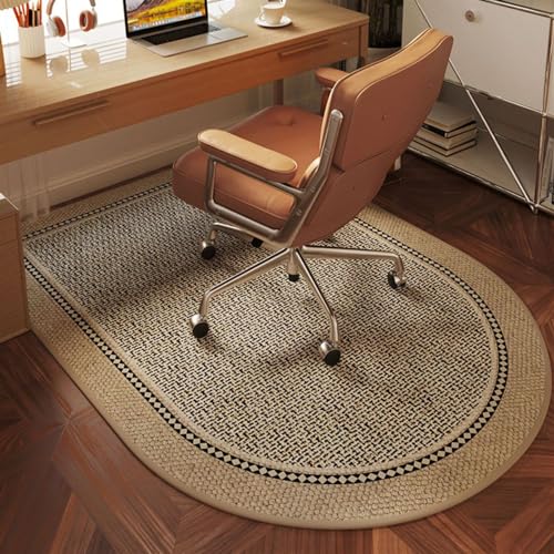 Alfombrilla de madera resistente para silla – Protector antideslizante para oficina y hogar, 60 x 120 cm, revestimiento de suelo para muebles de oficina y escritorios de estudio