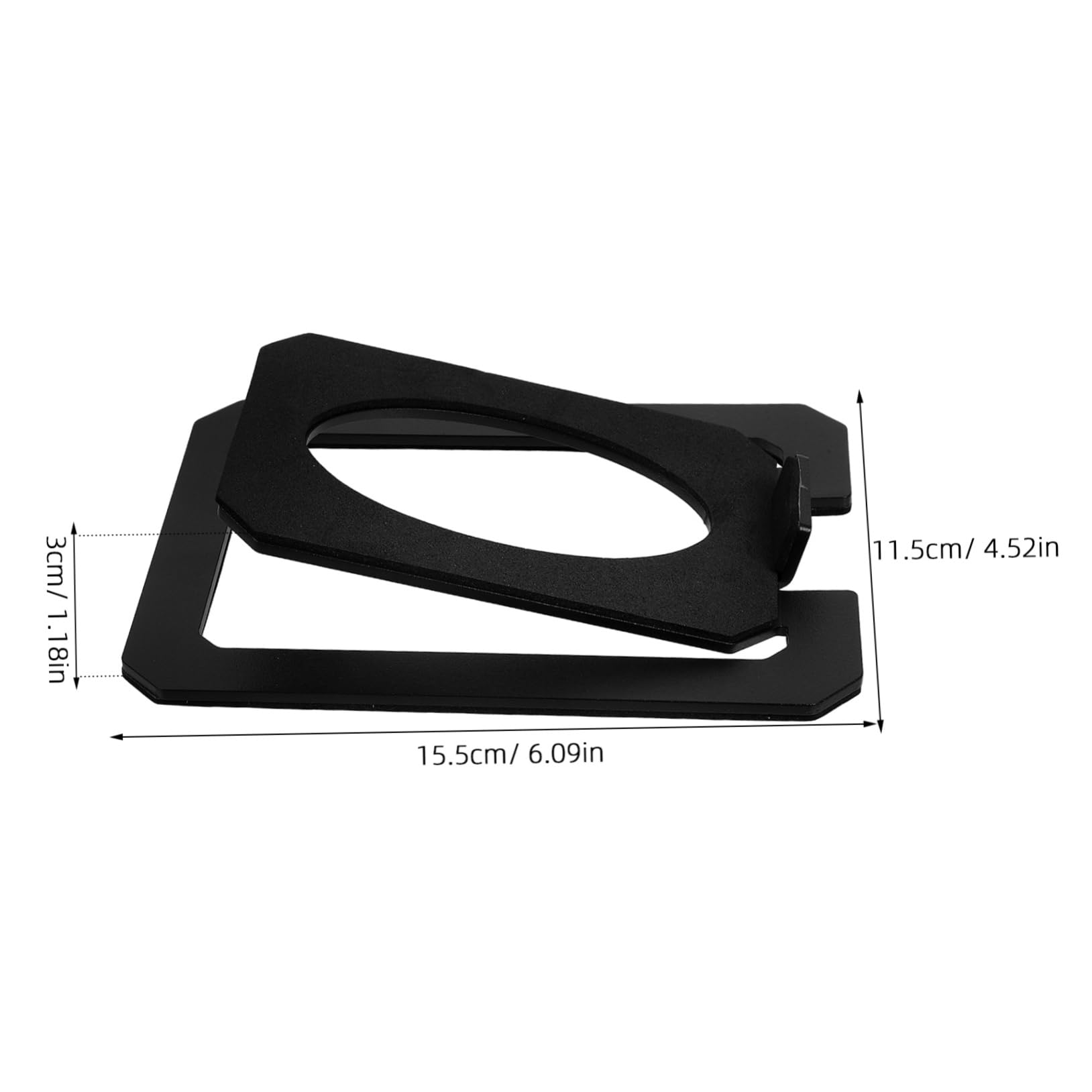 BESPORTBLE Heavy Duty Metal Desktop Speaker Stand Tilted Speaker Holder for Home Office and Conference Rooms Easy Setup Sturdy Build Wide Compatibility for Sound Amplifiers