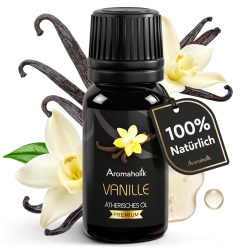 Vanilleöl BIO 100% 10 ml - Ätherisches Öl für Duftlampe Diffuser & Raumduft Duftöl für Aromatherapie Wellness Massage Duftstein und Spa Aromaholik