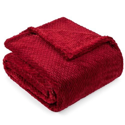 Paviliasoftfleeceburgundydarkredthrowblanketforcouchlightweightplushwarmblanketsforbedfuzzycozyflannelblanketthrowforsofatraveljacquardpatternwinered50x60inch  Urban Country Home Decor Pavilia soft fleece burgundy dark red throw blanket for couch lightweight plush warm blankets for bed fuzzy cozy flannel blanket throw for sofa travel jacquard pattern wine red 50×60 inch  urban country home decor