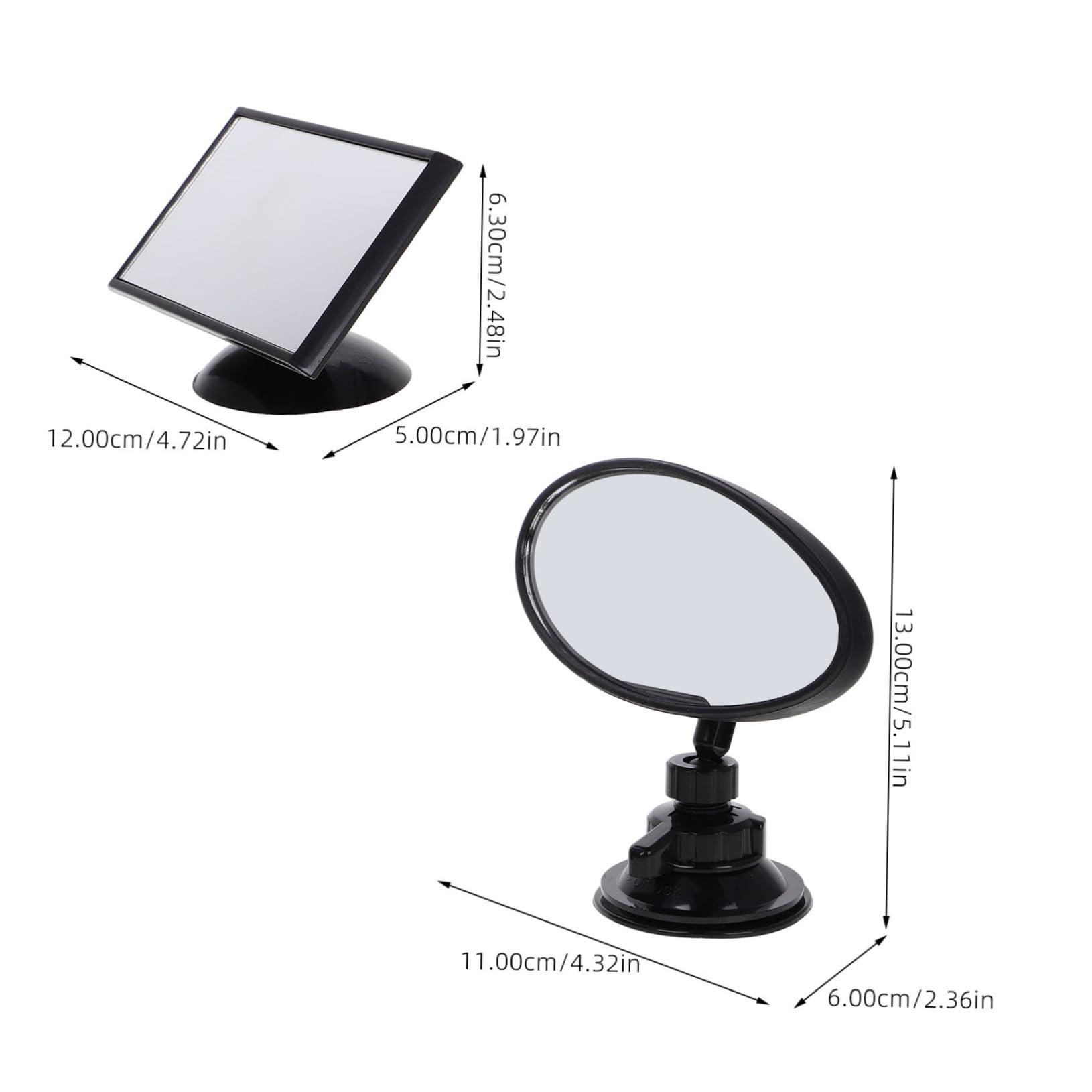 Anneome Djustable Car Mirror for Baby Rear 360° Rotating Rearview Mirror Clarity