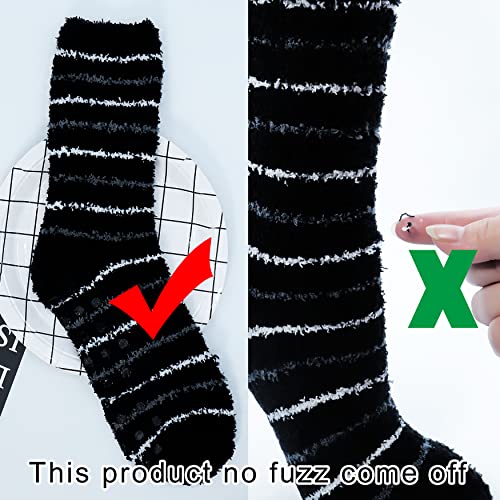 Bienvenu Men's 4 Pack Winter Thick Socks Warm Comfort Soft Fuzzy Floor Socks4