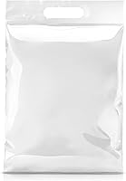 Vista 10 de APQ - Bolsas troqueladas con cremallera, 12 x 12 pulgadas, paquete de 50 bolsas de polietileno transparente con cierre de cremallera para ropa