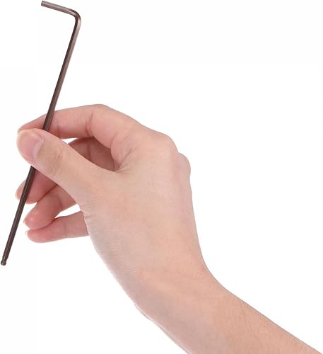 Miniatura 5 de uxcell Llave de llave hexagonal de extremo de bola de 0.118 in, herramienta de reparación de acero S2 en forma de L con brazo extralargo, métrica