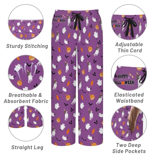 Mens Pajama Pants Soft Lightweight Lounge Sleep Pants, PJ Bottoms with Two Pockets4